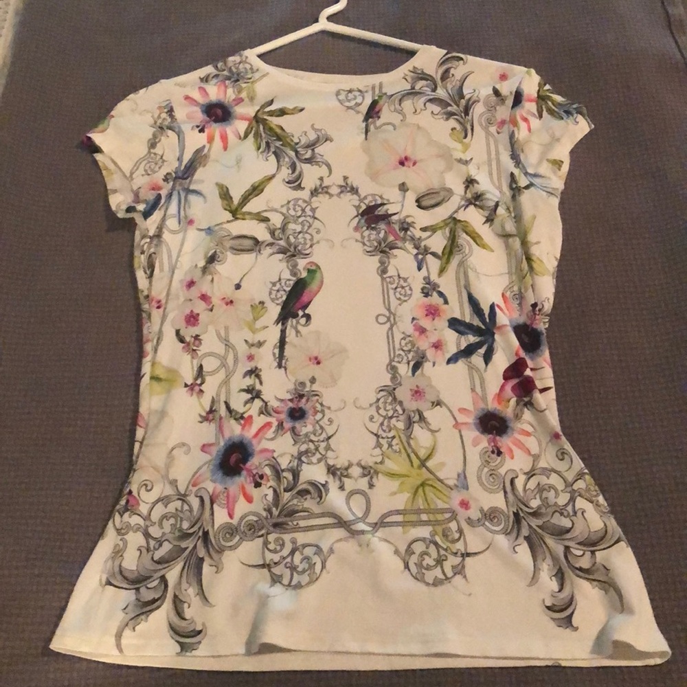 Cap sleeve Ted Baker print tee